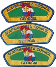 Alapaha Area Council GA Set of 3 CSPs Blue Bdr (AR3587)