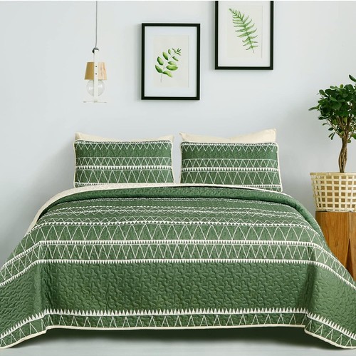 Soft Coverlet Quilted Bedspread Sets Queen Size Bedding Set Comforter Throw Rug - Picture 18 of 93