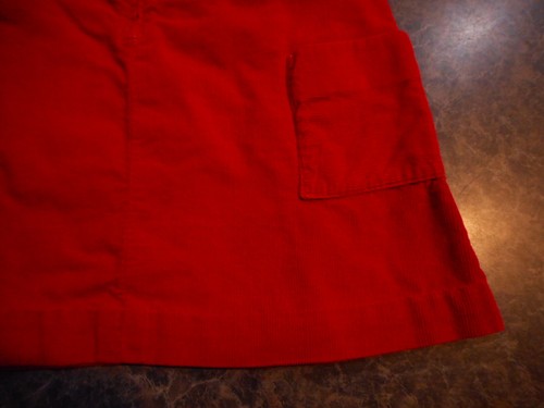 Vintage Red Corduroy Girls Toddler Dress Jumper sz 4T Handmade Grandma Wore it! - Picture 7 of 11