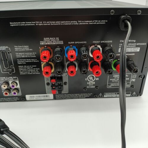 Onkyo TX-SR608 7.2 Channel 700 Watt THX Audio/Video AV Receiver-Tested - Picture 9 of 11