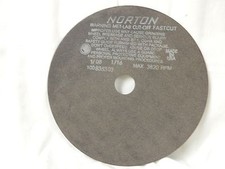 NIB (5) NORTON 10 X 1/16 X 1-1/4 ALUMINUM OXIDE CUT OFF WHEEL #66253122821