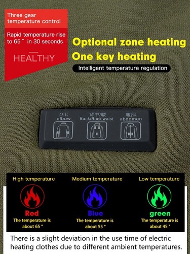 Calefacción Eléctrica Suéteres Sudaderas con Capucha Ropa USB Calefacción Jersey Exterior Invierno Cálido - Imagen 6 de 21