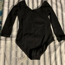 DANSHOW Girls Long Sleeve Black Leotard Size S Brand New Never Worn. Ballet/Danc