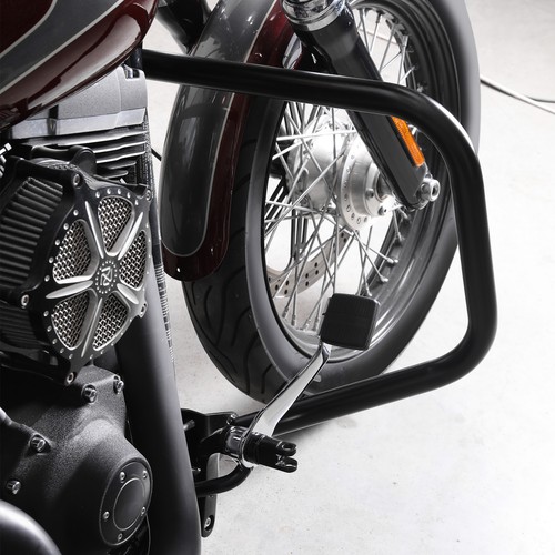 Stain Black 1-1/4" Engine Guard Highway Crash Bar Fits For Harley Dyna 2006-2017 - Bild 9 von 9