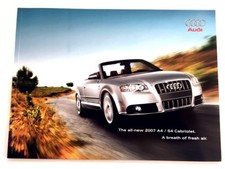 2007 Audi A4 S4 Cabriolet 36-page Original Deluxe Car Sales Brochure Book
