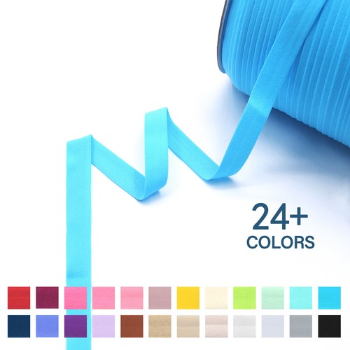 Matte Fold Over Elastic Band FOE 5/8" Headband Dress DIY Sewing Trim 2 5 10 Yard - Picture 18 of 56
