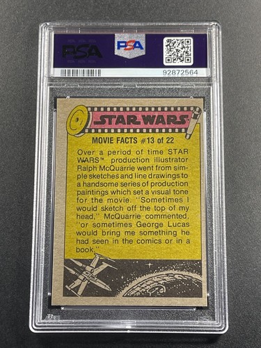 R2-D2 KENNY BAKER 1977 TOPPS STAR WARS #253 VINTAGE CARD NM-MINT PSA 8 - Picture 2 of 7