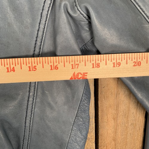 Wilsons Leather VTG Blue Zip Up Womens Jacket Size XL - Picture 5 of 6