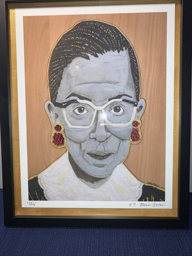 Richterin am Obersten Gerichtshof Ruth Bader Ginsburg RBG verzierter Druck #'d & signiert - Bild 7 von 7