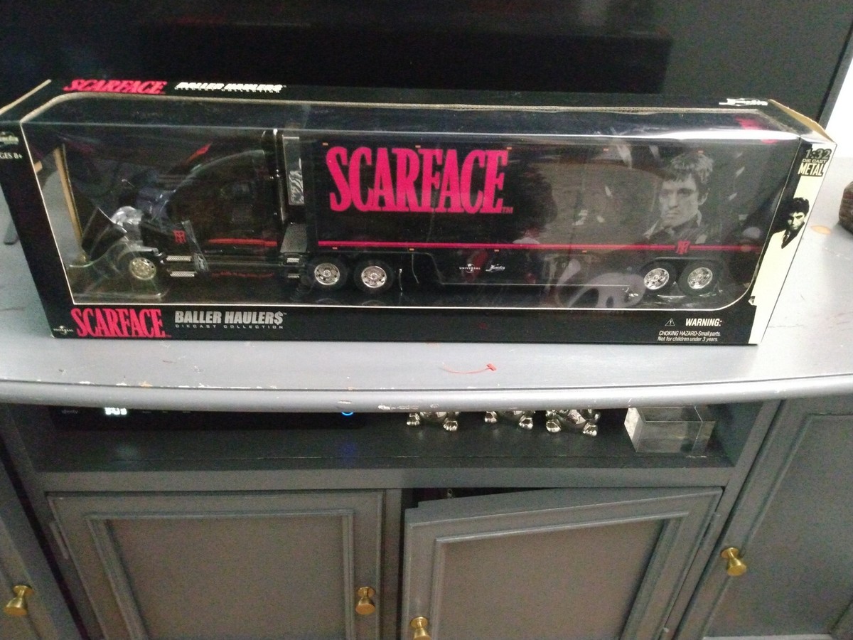 Vintage Scarface tractor trailer Big 1:32 diecast ballers haulers