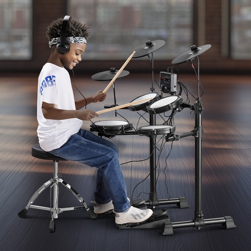VEVOR E-Drum-Set Elektronisches Schlagzeug 150 Sounds 203mm Anfänger Erwachsene - Bild 8 von 12