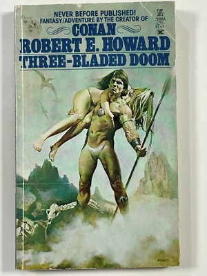 Three-Bladed Doom by Robert E. Howard (1977) Zebra 277 1st Printing  FN