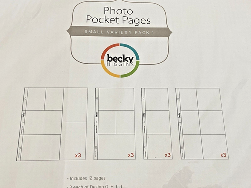 Becky Higgins ~ Scrapbook Photo Pocket Pages Small Variety Pack & Design C - Picture 3 of 4