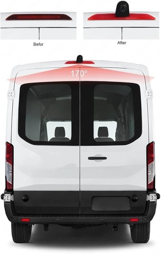 5" Monitor & Rear View Backup Camera Kit For Ford Transit Van w/ Suction Cup - Picture 2 of 21
