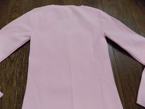 BURBERRY London Pink Embroidered Logo tight Knit Dress Long Sleeves sz XS Sexy! - Picture 11 of 12