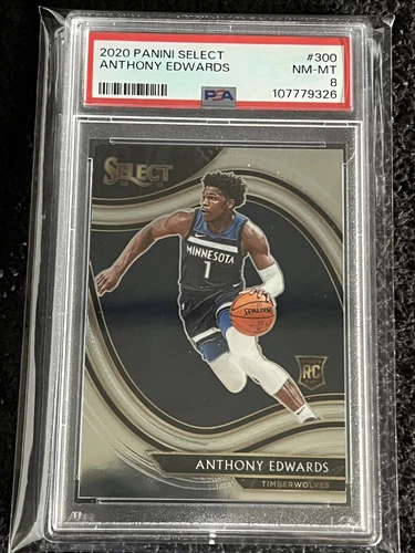 Anthony Edwards T-Wolves 2020 Select #300 Rookie Courtside PSA 8