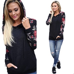 ladies floral hoodie
