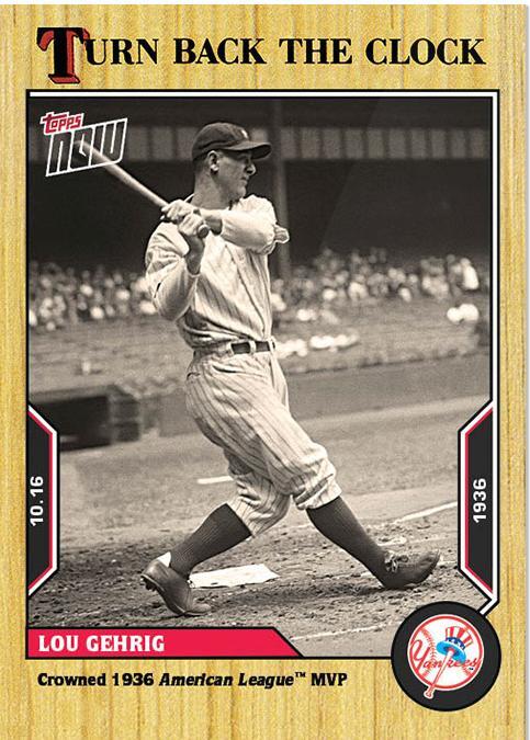 2022 Topps Now Turn Back the Clock - Lou Gehrig #200 - 1 of 1
