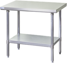 NEW 30X48 Work Table Food Prep NSF Stainless Steel Top 18 Gauge Galvanized #7144