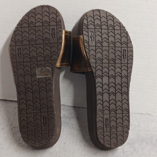 Sandalias Revitalign Slides para mujer 7 B doradas sin cordones SB136BZ ajustables - Imagen 5 de 6