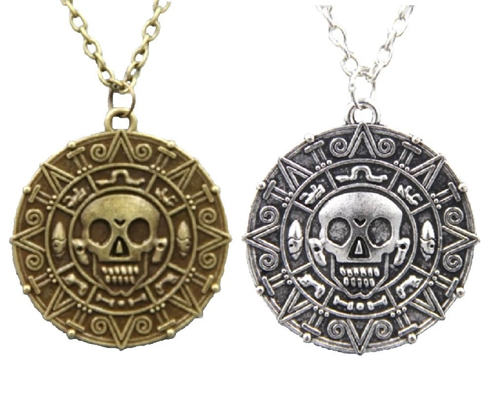 Pirates of the caribbean coin necklace deals