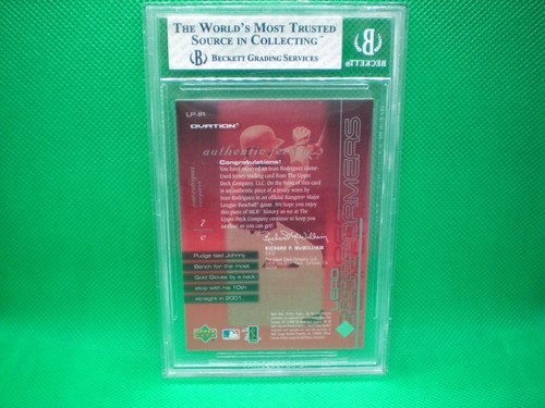 IVAN RODRIGUEZ UD OVATION LEAD PERFORMERS GRADED CARD #LPIR JERSY CARD - Afbeelding 2 van 2