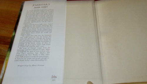 FairOaks ~ Frank Yerby. Story of GUY FALKS Lovely1958 HbDj HERE in MELB - Picture 6 of 12