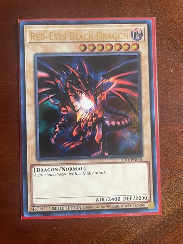 YuGiOh! Red-Eyes Black Dragon - LC01-EN006 - Ultra Rare - Limited Edition NM