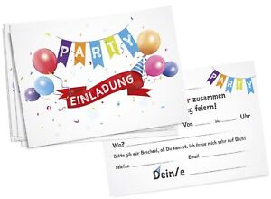 16 Einladungskarten Kindergeburtstag Geburtstag Partyeinladung Ausfullen Kinder Ebay