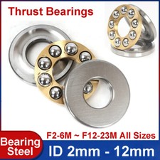 Thrust Ball Bearings Miniature 2mm 3mm 4mm 5mm 6mm 7mm 8mm 9mm 10mm 12mm ID