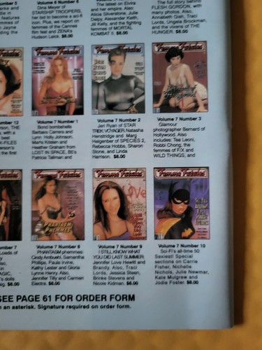 Femme Fatales 1992 CFQ Media, Many available, Pick yours. Excellent condition! - Picture 505 of 698