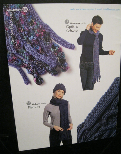 BERROCO SIMPLE PLEASURES COLLECTION #221 SOFTCOVER KNITTING PATTERNS NEW! - Picture 2 of 3