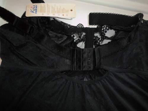 Dessous Babydoll Negligee Petticoat Unterkleid Nachtkleid Gr. 90 G-H schwarz - Bild 7 von 8