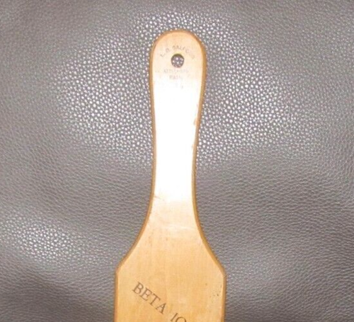 WVU West Virginia University Mountaineers Wooden Fraternity Paddle Beta IOTA - Picture 5 of 7
