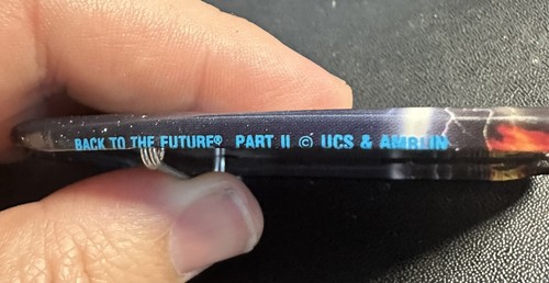 Back To The Future Part II Promo Pin Where We’re Going We Don’t Need Roads - Bild 3 von 4