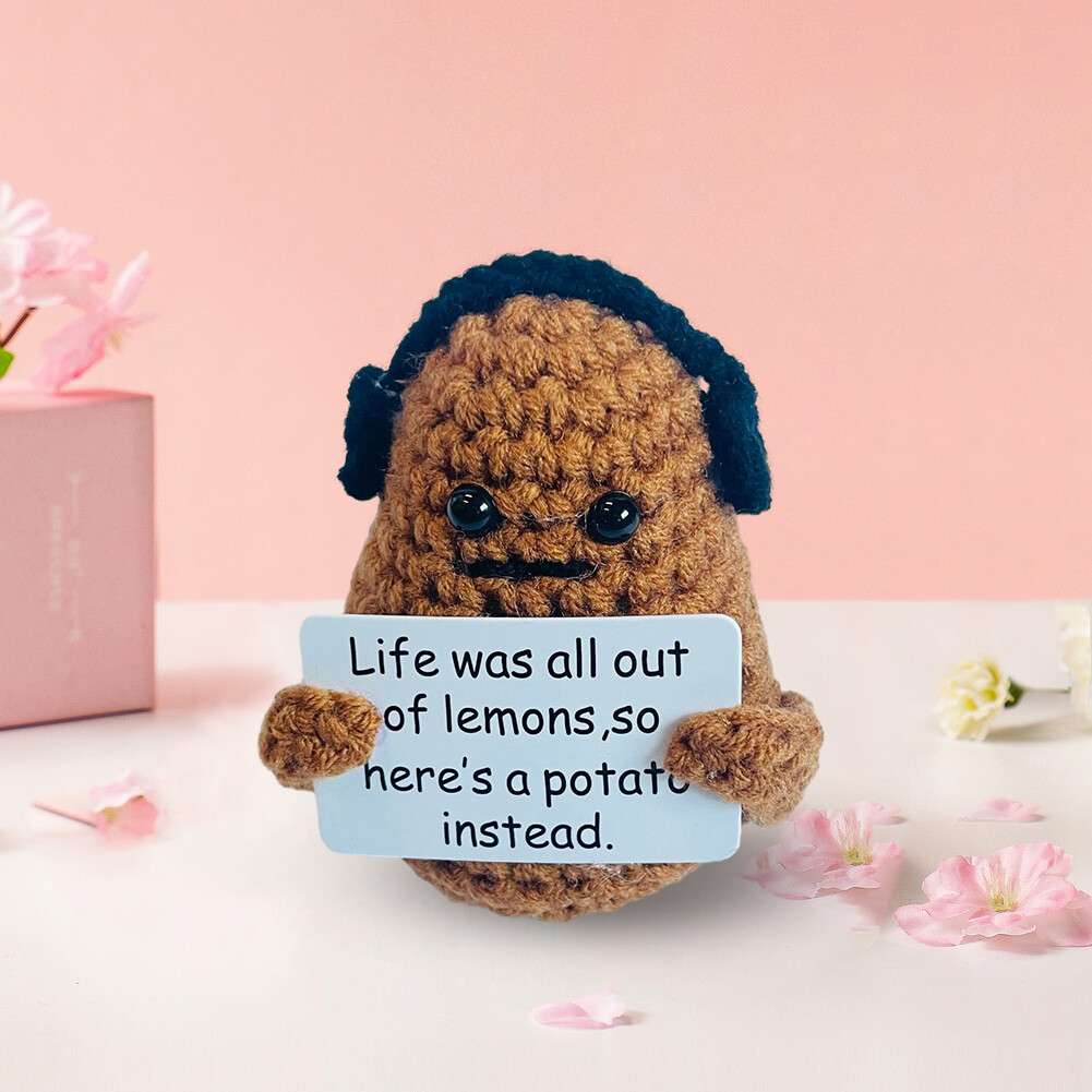 Positive Potatoes Knitting Potato Inspired Toy Tiny Dolls Funny Christams Gifts - Picture 53 of 87