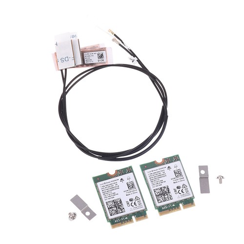 9560NGW WiFi Card+Antenna 1733Mbps Wireless AC 9560 Dual Band 2.4G/5G BT 5.0 - Afbeelding 1 van 14