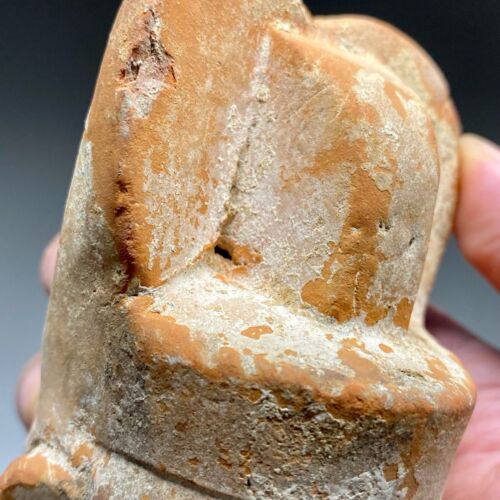 F04 ANCIENT Chinese Pottery Head of civil official figurine.Tang Dynasty. 唐 文官俑头 - Picture 4 of 10