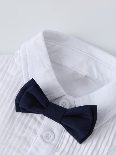Baby Boys Formal Birthday Suits Communion Tuxedo Infant Outfits 4-pieces Smash - Picture 11 of 15