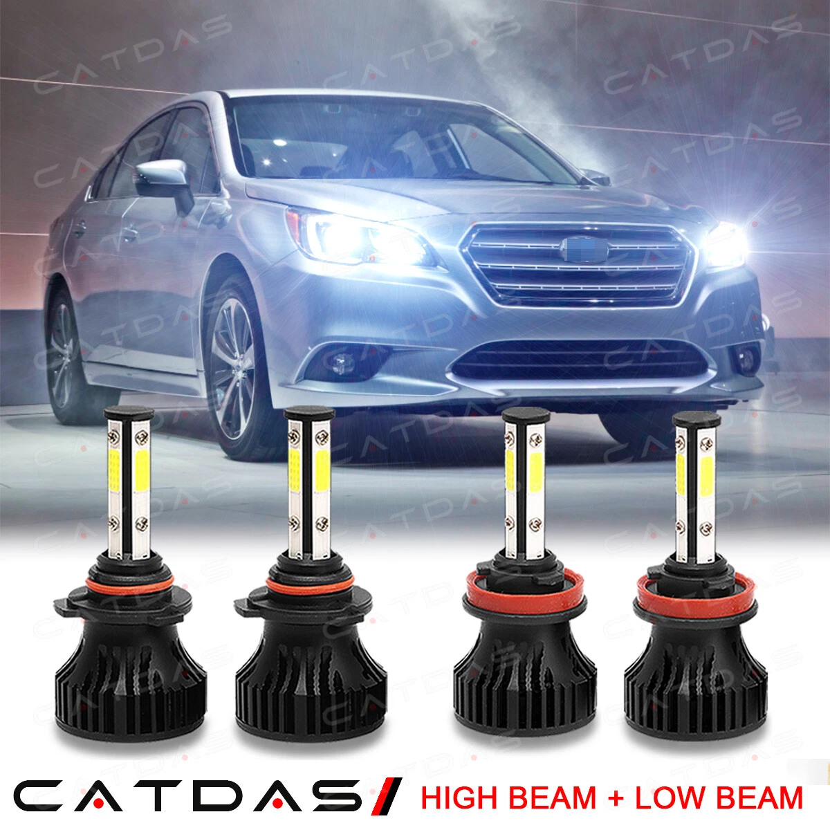 For Subaru Legacy 2015 2019 6000K LED Headlight High Low Beam Bulbs Combo 4pcs