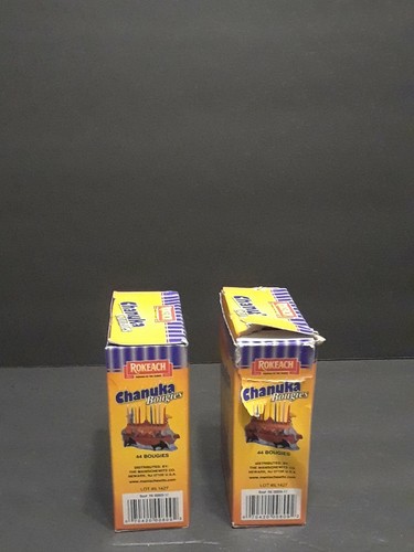 2 BOXES OF ROKEACH CHANUKA CANDLES-44 & 43 Judaism Religious NEW ! BOX Jewish - Picture 2 of 7