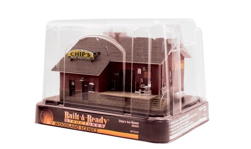 CHIP'S ICE HOUSE BUILT-&-READY-HO-SCALE BY WOODLAND SCENICS-COMPLETE & READY! - Picture 6 of 6