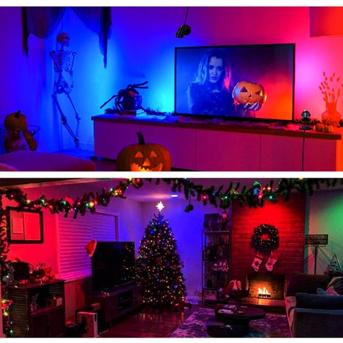2Pcs RGB Indoor LED Scheinwerfer mit Fernbedienung Uplighting Innenbeleuchtung - Picture 5 of 27