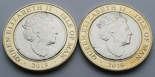 2019 Isle of Man Steve Hislop TT £2 Münzsatz - im Umlauf - Bild 2 von 2
