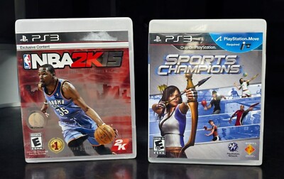 NBA 2K15 & Sports Champions PS3 Games Bundle Complete With Manuals