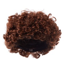 Lot of 4 Antina's Auburn Curly 14" Doll Wigs