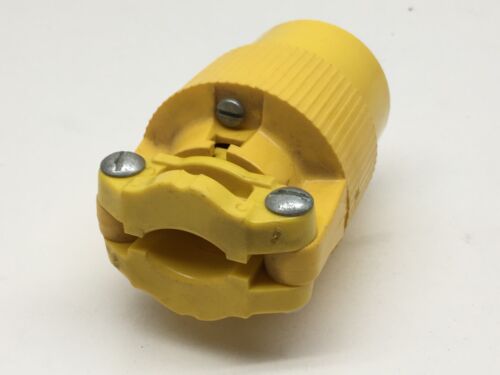 Cuerpo conector de bloqueo de giro Pass & Seymour L14-20C 20A 125/250V amarillo - Imagen 3 de 3