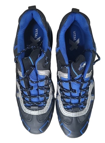 Vital X Safety Trainer Shoe Size UK12 EU47 Blue Steel Toe Air Heel Laced Italy - Picture 3 of 12