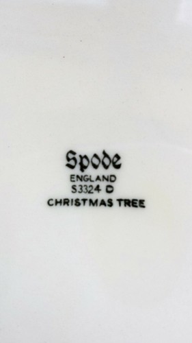 SPODE PORCELANA ÁRBOL DE NAVIDAD CAJA REDONDA CON TAPA, #S33245 VINTAGE USADO EN EXCELENTE ESTADO - Imagen 5 de 6