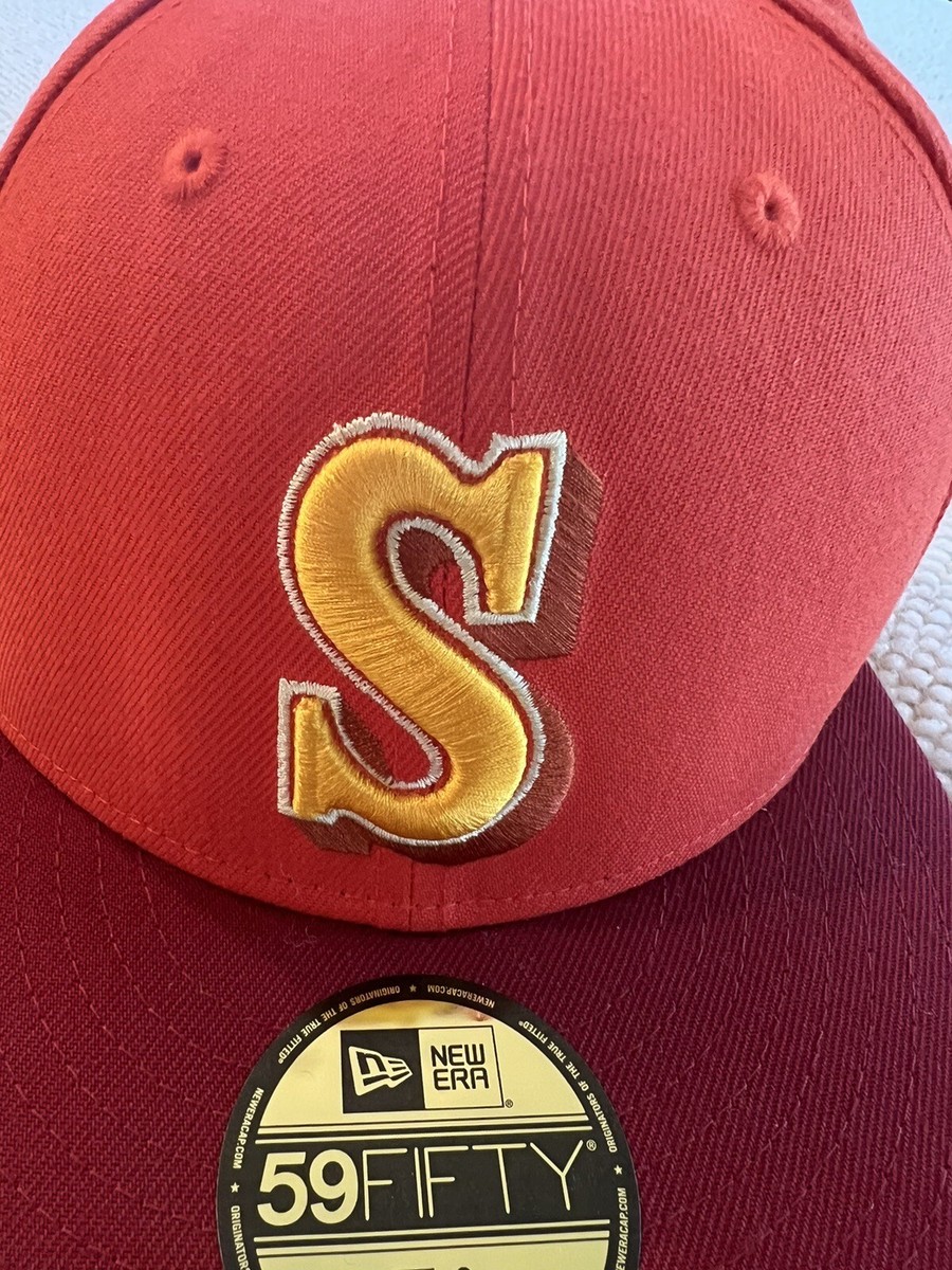 【US限定】NEW ERA 59FIFTY Seattle Mariners Walnut & Orange HATSTOP | Seattle Mariners New Era Fight Orange/Walnut Bill